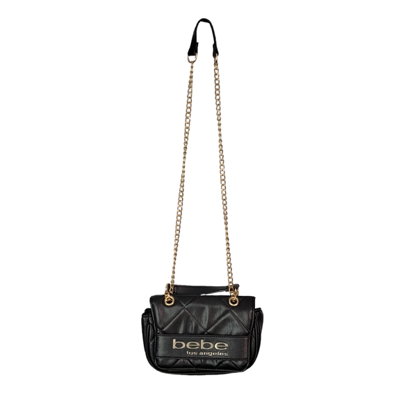 Bebe Los Angeles Vivian Small Shoulder Clutch Leather Bag Purse - Picture 5 of 11